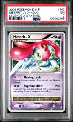 Pokemon Mesprit LV.X #143 PSA 7 & Hippowdon LV.X #107 PSA 8 for jimro8 - Image 1