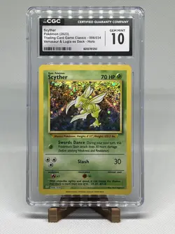 2023 Pokemon Scyther 006/034 Holo Venusaur & Lugia ex CGC 10 - Image 1