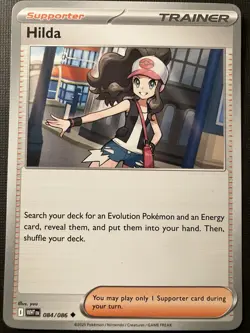 Hilda 084/086 Pokemon TCG Mega Evolution White Flare 2025 Regular Trainer NM - Image 1