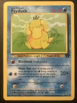 Psyduck 65/82 Pokemon Team Rocket Common MP - Image 1