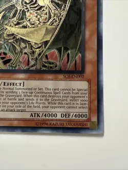 Yu-Gi-Oh Hamon, Lord of Striking Thunder SOI-EN002 1st Edition Ultimate Rare - Image 4