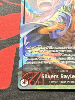 OP-12-001 Silvers Rayleigh Alt Art Leader One Piece Legacy of the Master ENG NM - Image 5