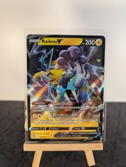 Pokemon Card Raikou V 048/172 Half Art Brilliant Stars Near Mint - Image 1