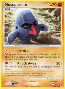 Nosepass 69/99 Common | Arceus | Pokemon Card - Image 1
