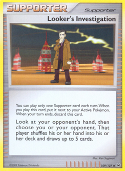 Looker's Investigation 109/127 Uncommon | Platinum | Pokemon Card - Image 1