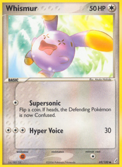 Whismur 69/100 Common | Crystal Guardians | Pokemon Card - Image 1
