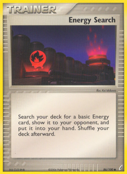 Energy Search 86/100 Common | Crystal Guardians | Pokemon Card - Image 1