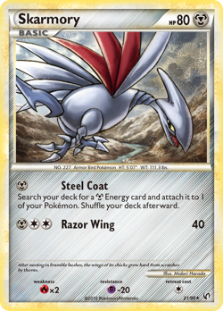 Skarmory 21/90 Rare | HS—Undaunted | Pokemon Card - Image 1