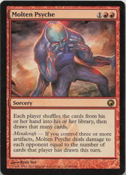 Molten Psyche R Scars of Mirrodin 98 - LP MTG - Image 1