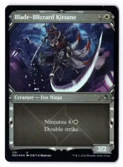 Blade Blizzard Kitsune NM* FOIL SHOWCASE Kamigawa Neon Dynasty 331 -UnltdCards - Image 1