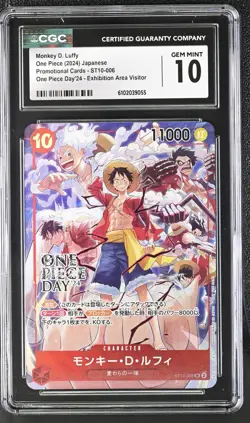 One Piece Japanese Monkey D. Luffy ST10-006 One Piece Day'24 Promo CGC 10 - Image 1