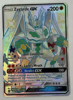 Zygarde GX SV65/SV94 Hidden Fates Full Art Shiny Sun Moon Pokemon Card - Image 1