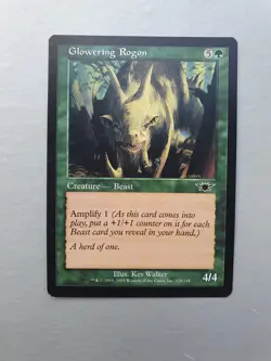 Glowering Rogon , MTG Legions (2003), Common Green Creature NM - Image 1