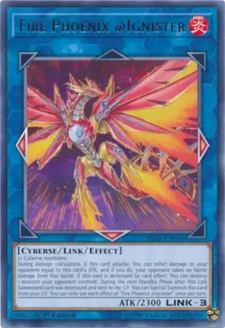 Fire Phoenix @Ignister - IGAS-EN046 - Rare - 1st Edition YuGiOh NM - Image 1