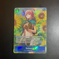 REBECCA - One Piece OP10-058 - AA Alt Art Super Rare SR - Royal Blood - Image 1
