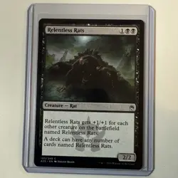 Relentless Rats #117 - MTG Masters 25 Regular Collector Rare NM Magic Card - Image 3