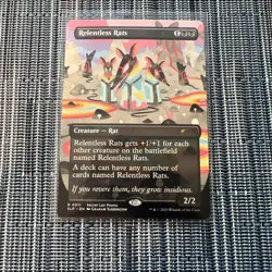 Relentless Rats - Non-Foil - Borderless - Secret Lair Bonus Card MT/NM - Image 1