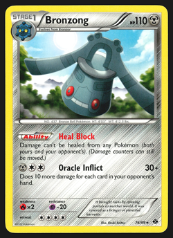 Bronzong 76/99 Black & White Next Destinies Pokemon Card EXC - Image 1