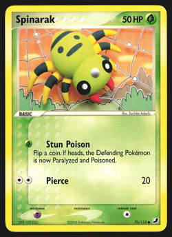 Spinarak 75/115 EX Unseen Forces Pokemon Card MP - Image 1