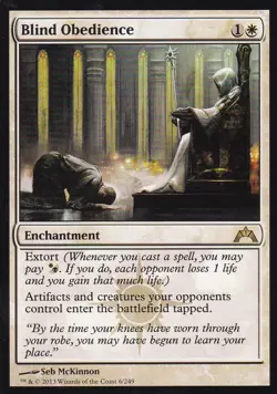 MTG Gatecrash - Blind Obedience - GTC 6 - NM - Image 2
