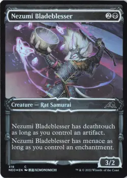 Nezumi Bladeblesser (Showcase) C Kamigawa: Neon Dynasty 318 NM Foil - Image 1
