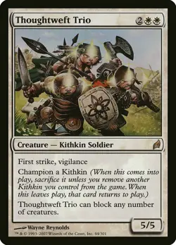 THOUGHTWEFT TRIO X 4 N/M- LORWYN MAGIC THE GATHERING - Image 1