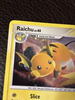 Pokemon TCG Raichu Holo Rare Stormfront Card 8/100 LP - Image 2