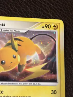 Pokemon TCG Raichu Holo Rare Stormfront Card 8/100 LP - Image 3