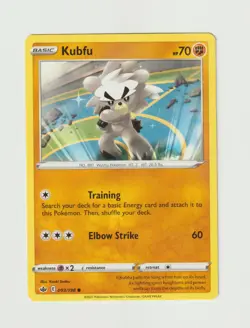 Kubfu Pokemon TCG Sword & Shield Chilling Reign Card 093/198 - Image 1