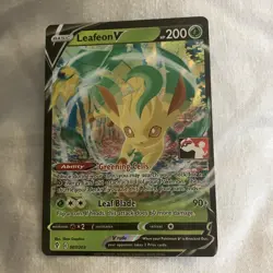 Pokemon Card Leafeon V 007/203 Play! Prize Pack Series STAMPED NM - Image 1
