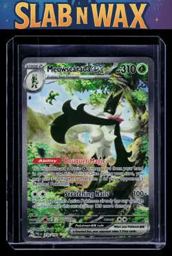 Pokemon tcg SV02: Paldea Evolved Meowscarada ex #256/193 - Image 1