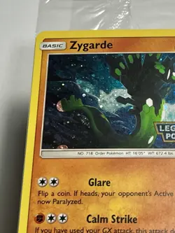 Zygarde 72/131 •SWIRL• Sealed Stamped Promo Sun & Moon: Legendary Pokemon 2018 - Image 4