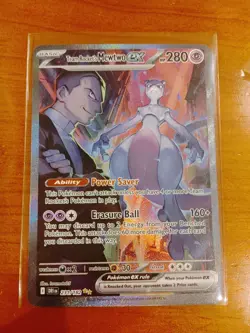 Pokemon TCG Team Rocket's Mewtwo EX Destined Rivals 231/182 - Image 1