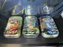 Pokemon TCG S&V Prismatic Evolutions Mini Tins 3 Pack | New & Sealed - Image 2