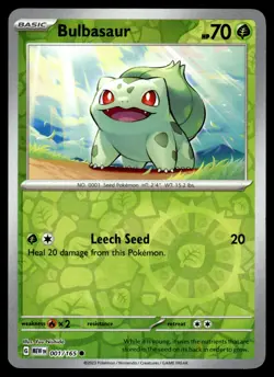 PIKACHU BULBASAUR CHARMANDER SQUIRTLE - 151 COSMO HOLO COSTCO PROMOS SET OF 4 - Image 3