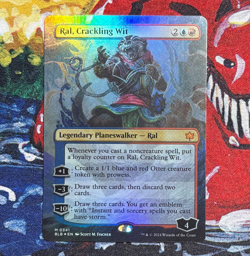 Ral, Crackling Wit Borderless Foil MTG Bloomburrow: Extras NM - Image 1