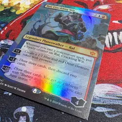 Ral, Crackling Wit Borderless Foil MTG Bloomburrow: Extras NM - Image 2