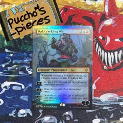 Ral, Crackling Wit Borderless Foil MTG Bloomburrow: Extras NM - Image 3