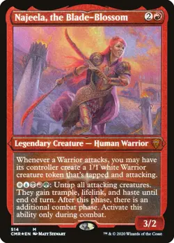 Najeela, the Blade-Blossom (Etched) [Commander Legends] Foil Near Mint - Image 1