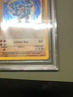 1999 Machamp BGS 9 Pokemon Base Set 1st edition Unlimited Holo Rare #8 / 102 - Image 5