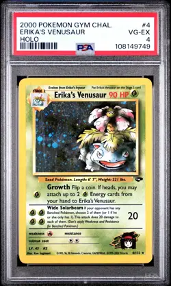 Erika's Venusaur | 2000 Pokemon Gym Challenge 4 HOLO PSA 6 - Image 1