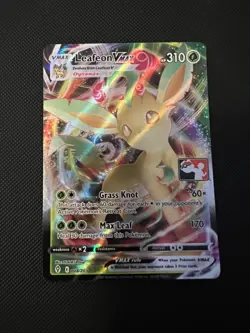Evolving Skies Leafeon VMAX 008/203 Play! Prize Pack Series 1 Stamped Pokemon - Image 1