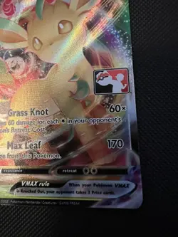 Evolving Skies Leafeon VMAX 008/203 Play! Prize Pack Series 1 Stamped Pokemon - Image 2