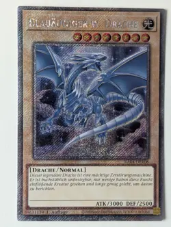 Blauaugiger w. Drache v.3 RA04-DE108 Platinum Secret Rare DE NM YUGIOH - Image 1