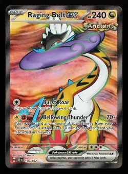 Raging Bolt ex 196/162 Ultra Rare Temporal Forces Pokemon Card - Image 1