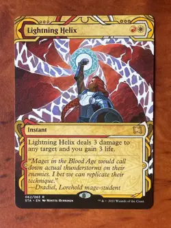 Lightning Helix MTG Magic the Gathering Card NM Near Mint STA - Image 1