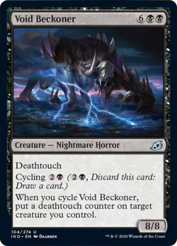 Void Beckoner FOIL Ikoria: Lair of Behemoths NM Black Uncommon MTG CARD ABUGames - Image 1