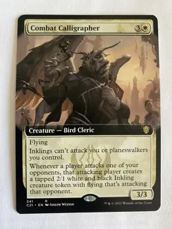 Combat Calligrapher *Non-Foil* EXT ART Strixhaven MTG NM/MT C21 Combine Shipping - Image 1
