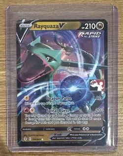 Pokemon TCG Rayquaza V Prize Pack Series One 110/203 Holo Ultra Rare - Image 1