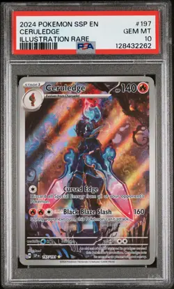 PSA 10 Ceruledge IR - Pokemon Surging Sparks # 197 - Image 1